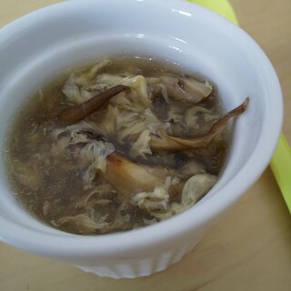 捨てるのまって！アレンジレシピ！舞茸の新生姜スープ
